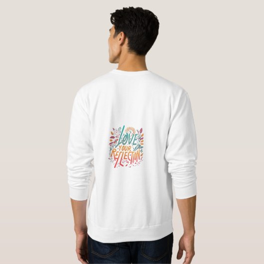 T-shirt met sweatshirt (Achterkant volledig)