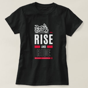 T-shirt met T-shirt met stijve en ride