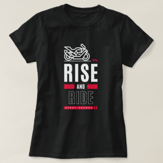 T-shirt met T-shirt met stijve en ride