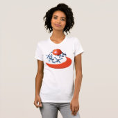 T-shirt met T-shirt met T-shirt Rood (Voorkant volledig)