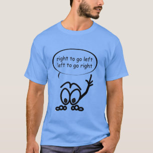 T-shirt met T-shirt voor links rechts verkopen