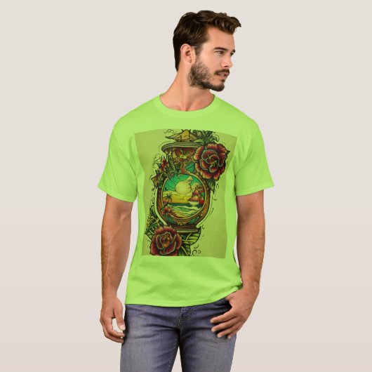 T-shirt met tattoo (Voorkant volledig)