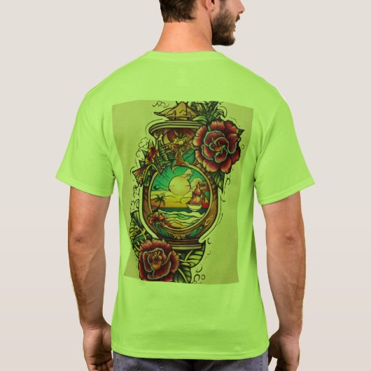 T-shirt met tattoo (Achterkant)