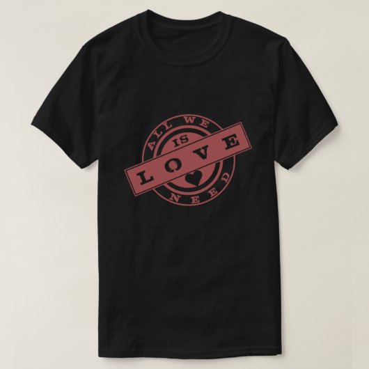 T-shirt met tekst LIEFDE (Design voorkant)
