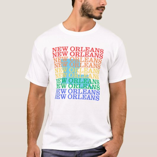 T-shirt met tekst "New Orleans"  (Voorkant)