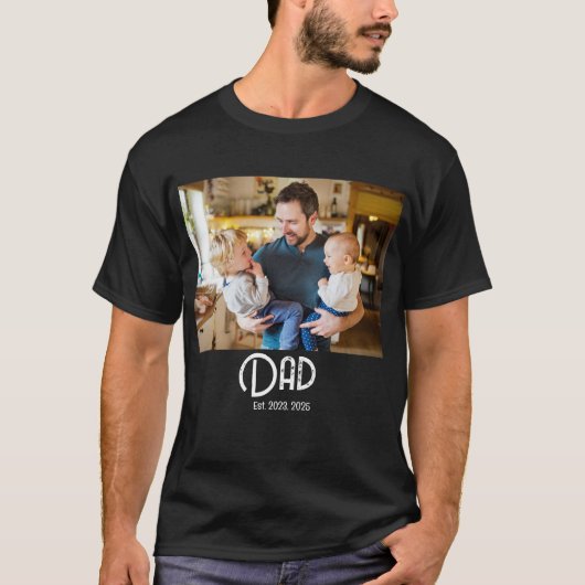 T-shirt met tekst 'Papa heeft Grunge opgericht' (Voorkant)