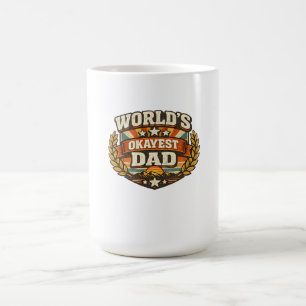 T-shirt met tekst 'Werelds Okéste Papa' Koffiemok