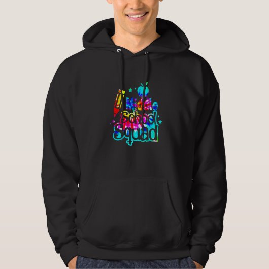T-shirt met Tie Dye-motief Middelbare School Team (Voorkant)