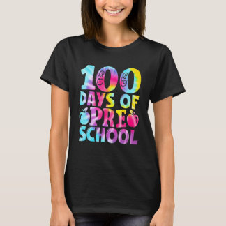 T-shirt met Tie Dye voor 100 dagen school voor kle