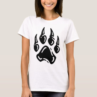 T-shirt met tijgerpootafdruk – Grafische tees over