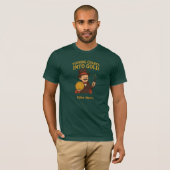 T-shirt met tovenaar Bitcoin-handel en aangepaste  (Voorkant volledig)