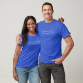 T-shirt met transparante sarcasme (Unisex)