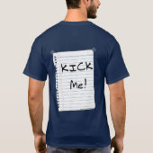 T-shirt met 'Trap Me' bord (Achterkant)