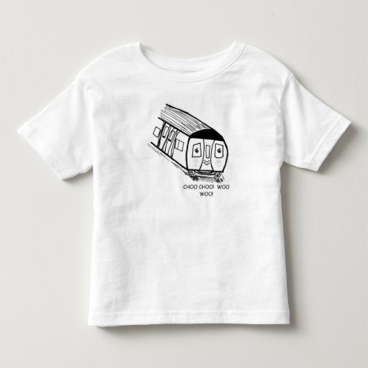 T-shirt met treintje voor peuters (Voorkant)