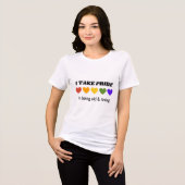 T-shirt met trots (Voorkant volledig)