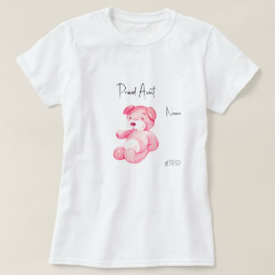 T-shirt met trots tante roze teddybeer voor babysh