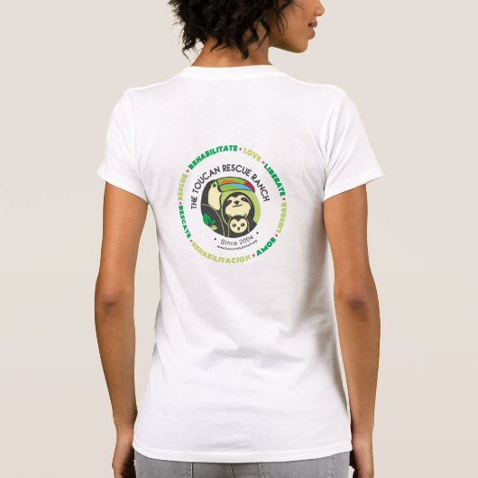 T-shirt met twee sleuven (Achterkant)