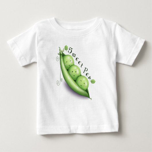 T-shirt met tweet Pea Ruffle (Voorkant)