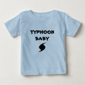 T-shirt met "tyfoon Baby" (Voorkant)