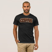 T-shirt met typografie van geroosterde bonen (Voorkant volledig)