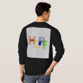T-shirt met typografie voor mannen (Achterkant volledig)