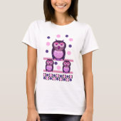 T-shirt met uil en polka-punten (Voorkant)