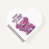 T-shirt met uitnodiging voor 100 dagen school notitieboek (Voorkant)