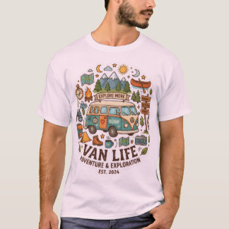 T-shirt met ultieme stickerontwerp voor ontdekking