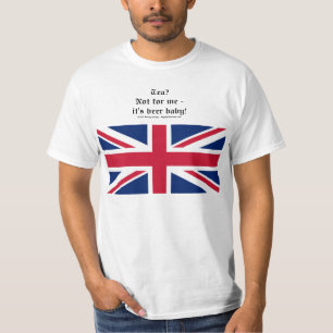 T-shirt met Union Jack (UK) Tea? Niet voor mij...