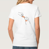 T-shirt met V-hals voor professionele hondenbelone (Achterkant)
