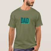 T-shirt met vaderprint Basic (Voorkant)