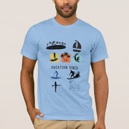 T-Shirt met vakantie-sfeer Tropische reisstijl