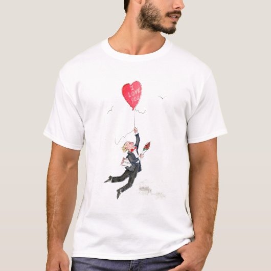 T-shirt met Valentijnse bewegingen (Voorkant)