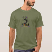 T-shirt met veel zwarte katten (Voorkant)