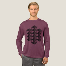 T-Shirt met Verbonden Driehoeken Tri-blend