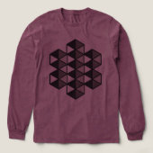 T-Shirt met Verbonden Driehoeken Tri-blend (Voorkant)
