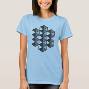 T-shirt met verbonden driehoeken voor vrouwen
