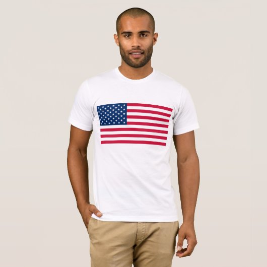 T-Shirt met Verenigde Staten van Amerika (Voorkant volledig)
