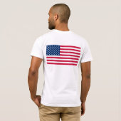 T-Shirt met Verenigde Staten van Amerika (Achterkant volledig)