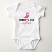 T-shirt met verjaardagsfeest voor griezelige baby  (Voorkant)