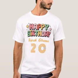 T-shirt met verjaardagswens en naam & leeftijd