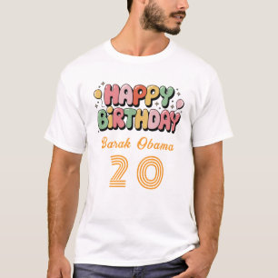 T-shirt met verjaardagswens en naam & leeftijd