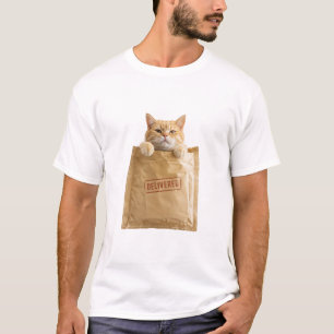 T-Shirt met verrassingskat in pakket