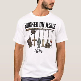 T-shirt met 'Verslaafd aan Jezus' opdruk
