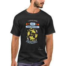 T-shirt met vervaagde pasteltinten en gedempte hel