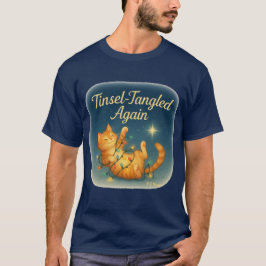 T-Shirt met verward glinsterlint