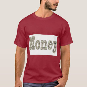 T-shirt met vette geldprint voor trendsetters