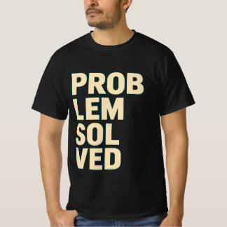 T-Shirt met vette typografie 'Probleem Opgelost'