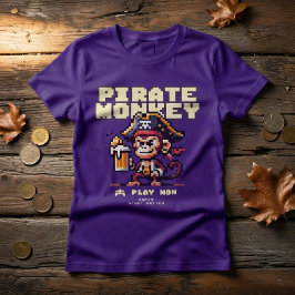T-shirt met videogamepiraatape
