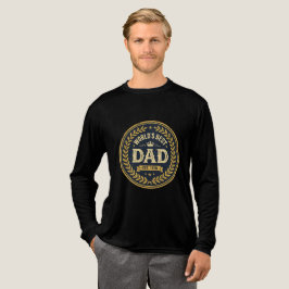 T-Shirt met vintage badge 's Werelds beste papa vo